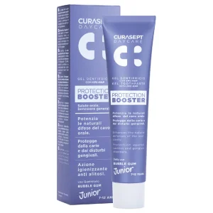 Dantų pasta 7-12 m. vaikams, CURASEPT Daycare Booster JUNIOR, kramtomos gumos skonio, 50 ml