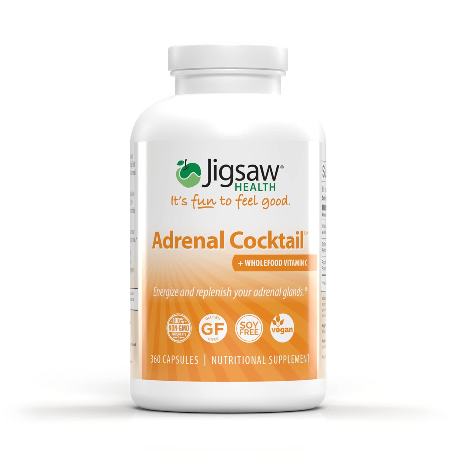 Jigsaw Health Adrenal cocktail kapsulėmis 2 mėnesiams (energijos kokteilis)