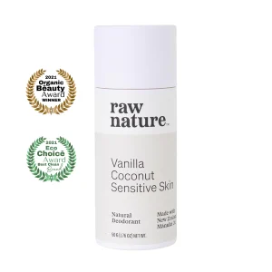 Raw Nature natūralus dezodorantas jautriai odai (vanilinis)