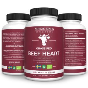 Nordic Kings Beef Heart (jaučio širdis) 180 kapsulių